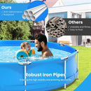 Round Above Ground Swimming Pool With Pool Cover by LJGDeals