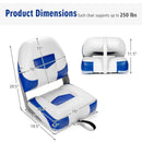 Set of 2 Folding Low Back Fishing Boat Seat by LJGDeals