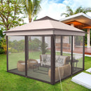11 x 11 Feet 2-Tier Pop-Up Gazebo Tent Portable Canopy Shelter Carry Bag Mesh by LJGDeals