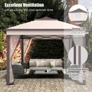 11 x 11 Feet 2-Tier Pop-Up Gazebo Tent Portable Canopy Shelter Carry Bag Mesh by LJGDeals
