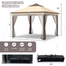 11 x 11 Feet 2-Tier Pop-Up Gazebo Tent Portable Canopy Shelter Carry Bag Mesh by LJGDeals