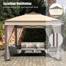 11 x 11 Feet 2-Tier Pop-Up Gazebo Tent Portable Canopy Shelter Carry Bag Mesh by LJGDeals