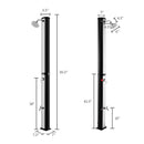 7.2 Feet 9.3 Gallon Solar Heated Shower with Adjustable Head and Foot Tap by LJGDeals