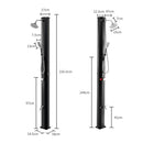 7.2 Feet 9.3 Gallon Solar Heated Shower with Hand and Foot Tap by LJGDeals