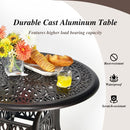 36 Inch Patio Round Dining Bistro Table with Umbrella Hole-Brown by LJGDeals