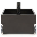 150 Pounds Patio Umbrella Base Stand Wheels Planter Outdoor-Black