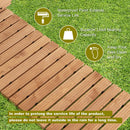 8 Feet Roll-out Weather-Resistant Patio Hardwood Pathway-22 Inch by LJGDeals