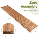 8 Feet Roll-out Weather-Resistant Patio Hardwood Pathway-22 Inch by LJGDeals