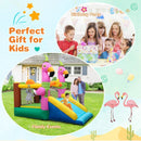 7-in-1 Flamingo Inflatable Bounce House with Slide without Blower by LJGDeals