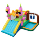 7-in-1 Flamingo Inflatable Bounce House with Slide without Blower by LJGDeals