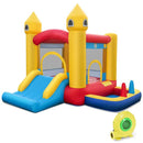 Inflatable Bounce House with 480W Blower and Ocean Balls for Yard by LJGDeals