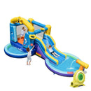 Inflatable Ocean-Themed Bounce House with 680W Blower and 2 Pools by LJGDeals