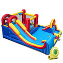 7 in 1 Outdoor Inflatable Bounce House with Water Slides and Splash Pools with 950W Blower by LJGDeals