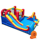 7 in 1 Outdoor Inflatable Bounce House with Water Slides and Splash Pools with 680W Blower by LJGDeals