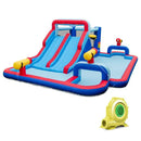 Inflatable Bounce House with 2 Water Slides and 3 Water Cannons with 950W Blower by LJGDeals