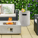 Outdoor Weather Resistant Tank Hideaway Table Fits Standard 20 LBS Propane Gas Tank for Fire Pits by LJGDeals