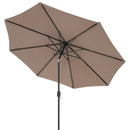 10 Feet Outdoor Patio Umbrella with Tilt Adjustment and Crank-Blue by DirectDeals