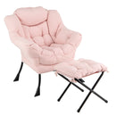 Modern Accent Chair with Folding Footrest and Head Pillow by LJGDeals