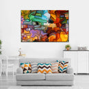 Abstract Fused Glass Wall Art