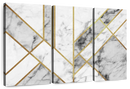 Marble Texture Geometric Abstract Wall Art