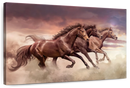 Three Running Horses Wall Art