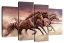 Three Running Horses Wall Art