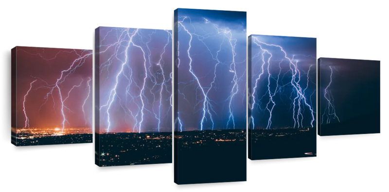 Lightning Strikes Wall Art