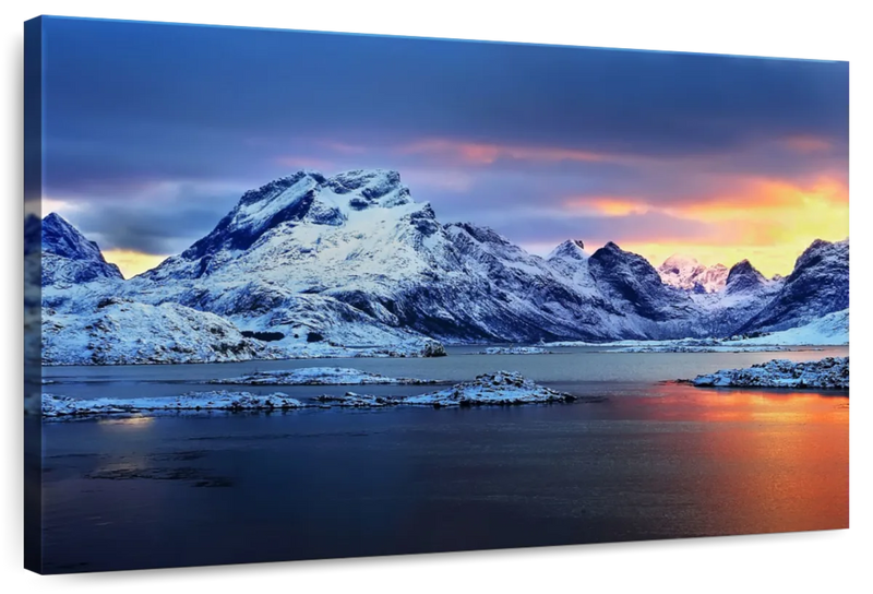 Norway Snowy Mountains Wall Art