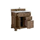 James Martin Brookfield 36" Single Bathroom Vanity, Pecan