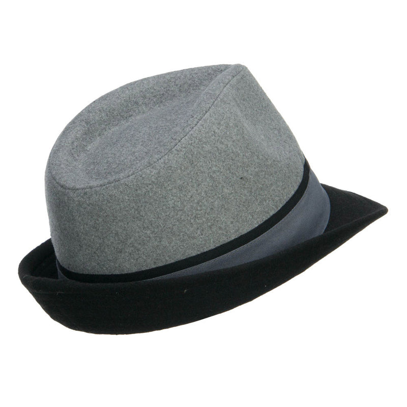 Two Tone Fedora with Feather