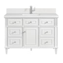 James Martin Lorelai 48" Single Bathroom Vanity, Bright White