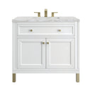 James Martin Chicago 36" Single Bathroom Vanity, Glossy White