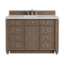James Martin Bristol 48" Single Bathroom Vanity, Whitewashed Walnut