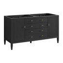 James Martin Myrrin 60" Double Bathroom Vanity, Carbon Oak