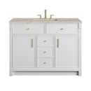James Martin Bellshire 48" Single Bathroom Vanity, Bright White