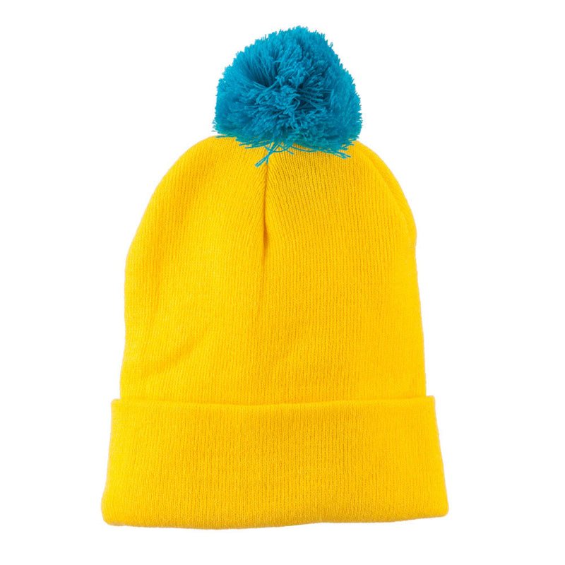 Neon Two Tone Pom Cuff Beanie