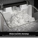 Nugget Sonic Ice Maker Stainless Steel Z5815SNH by Kismile