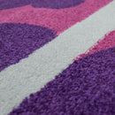 Nursery Rug for Girls Pink with white Flowers