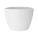 Nuvia 59-Inch Luxury Solid Surface Matte White Freestanding Soaking Tub (SAK95320)