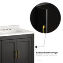 Nuvia 60-Inch Black Bathroom Vanity With Soft Close Doors And Drawers Storage (SAK86210) by SAKSBY WHOLESALE