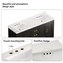 Nuvia 60-Inch Black Bathroom Vanity With Soft Close Doors And Drawers Storage (SAK86210) by SAKSBY WHOLESALE