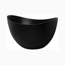 Nuvia 63-Inch Modern Freestanding Single-Piece Matte Black Finish Stone Resin Bathtub (SAK69041) by SAKSBY WHOLESALE