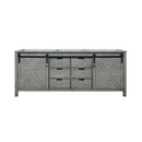 Nuvia 80-Inch Fully Assembled Double Bath Vanity With Soft Close Cabinets [No Countertop] (SAK53904)