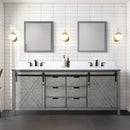 Nuvia 80-Inch Fully Assembled Double Bath Vanity With Soft Close Cabinets [No Countertop] (SAK53904)