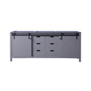 Nuvia 80-Inch Fully Assembled Double Bath Vanity With Soft Close Cabinets [No Countertop] (SAK53904)