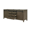 Nuvia 80-Inch Fully Assembled Double Bath Vanity With Soft Close Cabinets [No Countertop] (SAK53904)