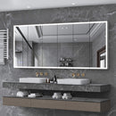 [96X40-Inch] Nuvia Wall-Mounted Medicine Cabinet Mirror With Anti-Fog And Tri-Color LED Lights (SAK82340)