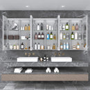 [96X40-Inch] Nuvia Wall-Mounted Medicine Cabinet Mirror With Anti-Fog And Tri-Color LED Lights (SAK82340)