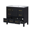 Nuvia Premium 72-Inch Bathroom Vanity Set With Resin Sink And Soft-Close Drawers [Faucet Not Included] (SAK62749) by SAKSBY WHOLESALE