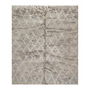 8’2" x 10’4" Hand Knotted 100% Wool Plus Pile Moroccan Area Rug Gray